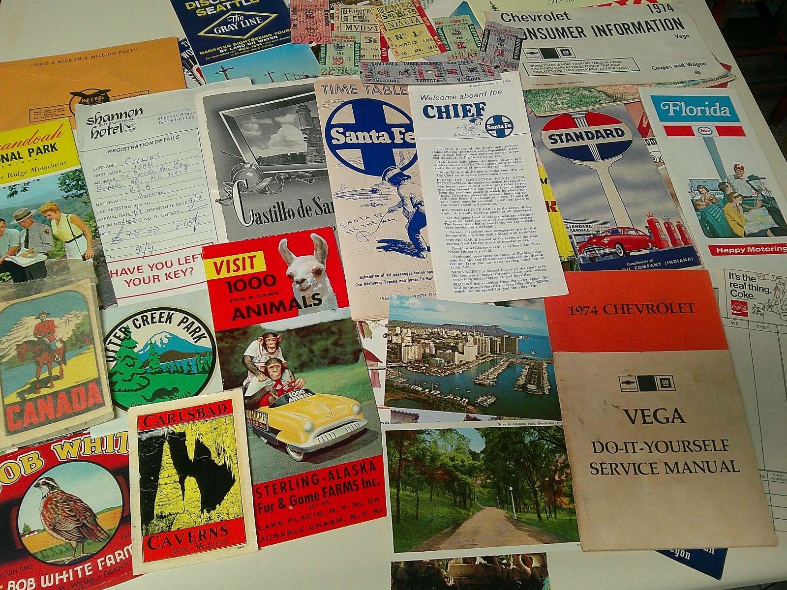 Vintage Ephemera Travel Lot Brochures Decals maps Tickets Postcards Vintage Ephemera Travel Lot Brochures Decals maps Tickets Postcards