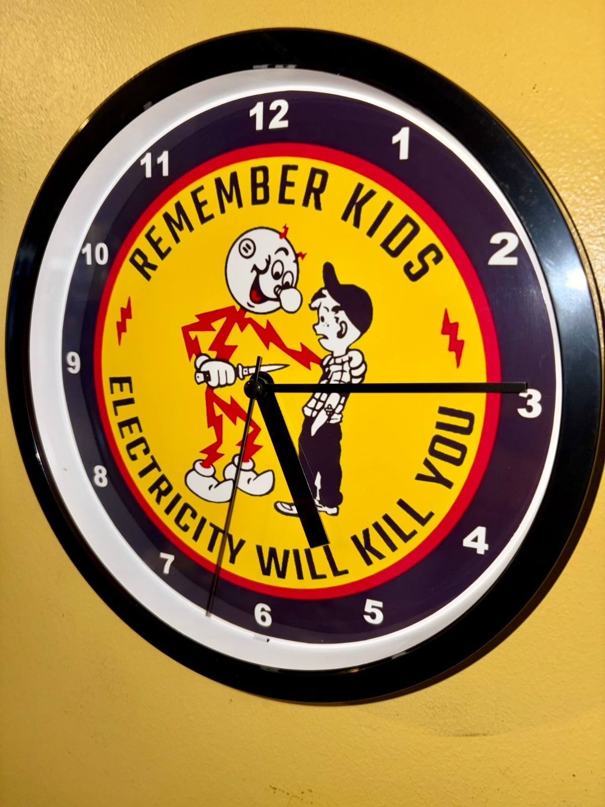 Reddy Kilowatt Kills Electrician Sparky Power Company Man Cave Clock Sign Reddy Kilowatt Kills Electrician Sparky Power Company Man Cave Clock Sign