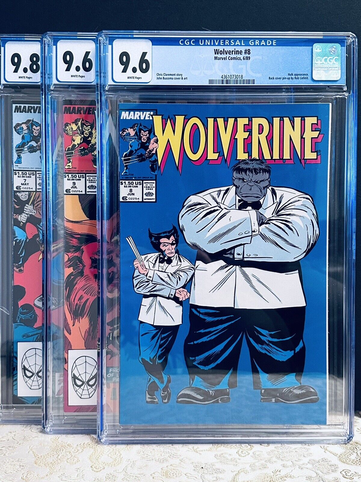 Wolverine #7 #8 #9 ALL THREE CGC 9.8 or 9.6 - please read description for this