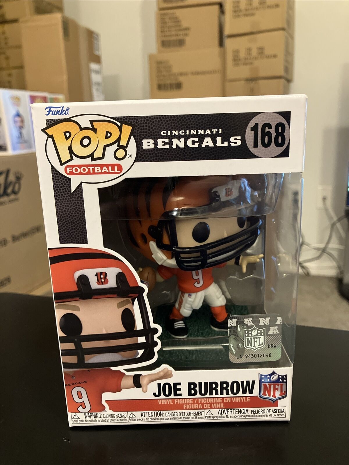 Funko Joe Burrow (Cincinnati Bengals) Pop NFL Series 9-Brand New
