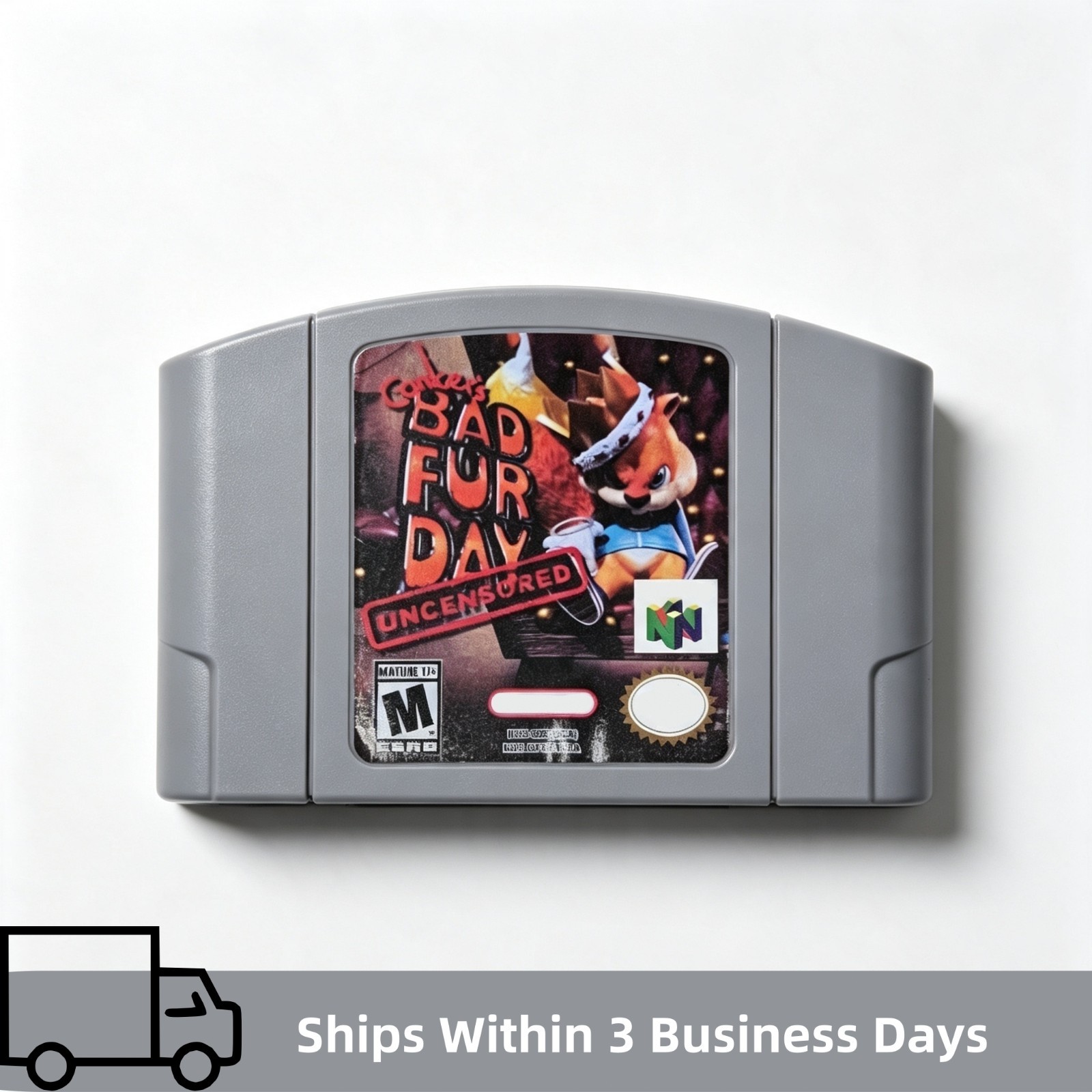 Retro Video N64 Game Conker\'s Bad Fur Day(Uncensored) Retro Video N64 Game Conker\'s Bad Fur Day(Uncensored)