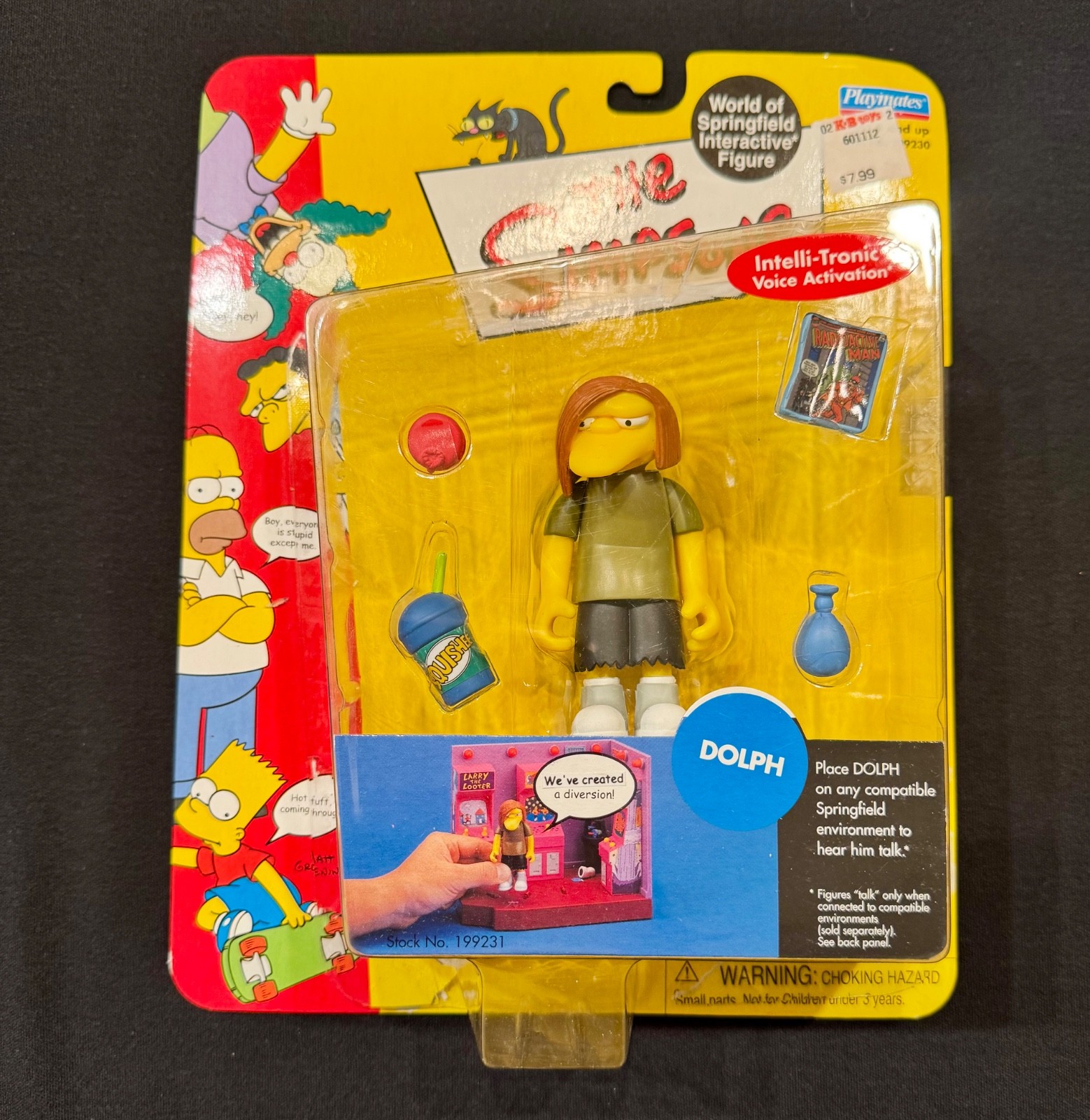 Simpsons World of Springfield Dolph Intelli-Tronic 199231 Playmates