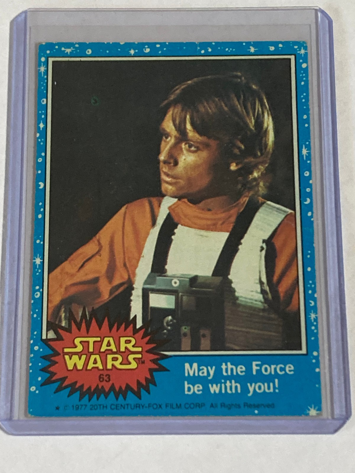 1977 Topps Star Wars Series 1 BLUE Card #63 NM/MT