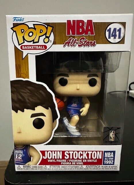 JOHN STOCKTON - NBA All Stars Funko POP #141 Collectible Vinyl Figure - IN STOCK