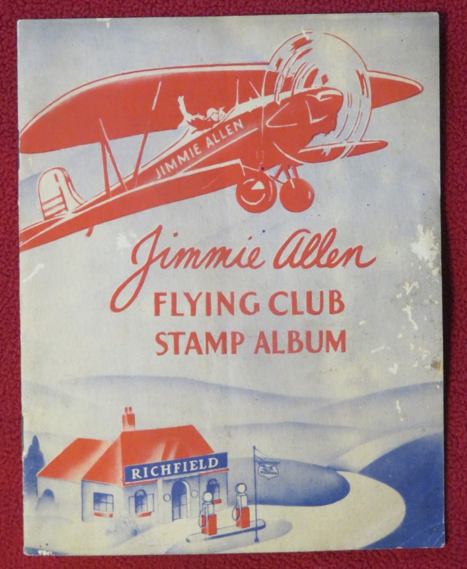 1936 Jimmie Allen Flying Club Stamp Album Richfield Oil Corp. VTG (1) 1936 Jimmie Allen Flying Club Stamp Album Richfield Oil Corp. VTG (1)