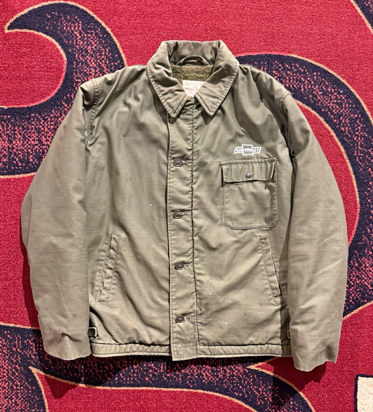 Vintage 1978 US Navy A-2 Deck Jacket Large/XL 42-44 General Zip Military Vintage 1978 US Navy A-2 Deck Jacket Large/XL 42-44 General Zip Military