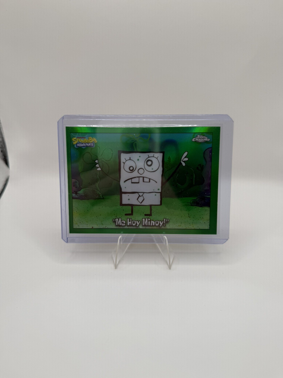 2025 Topps Chrome SpongeBob Me Hoy Minoy Kelp Green Refractor #75 2025 Topps Chrome SpongeBob Me Hoy Minoy Kelp Green Refractor #75