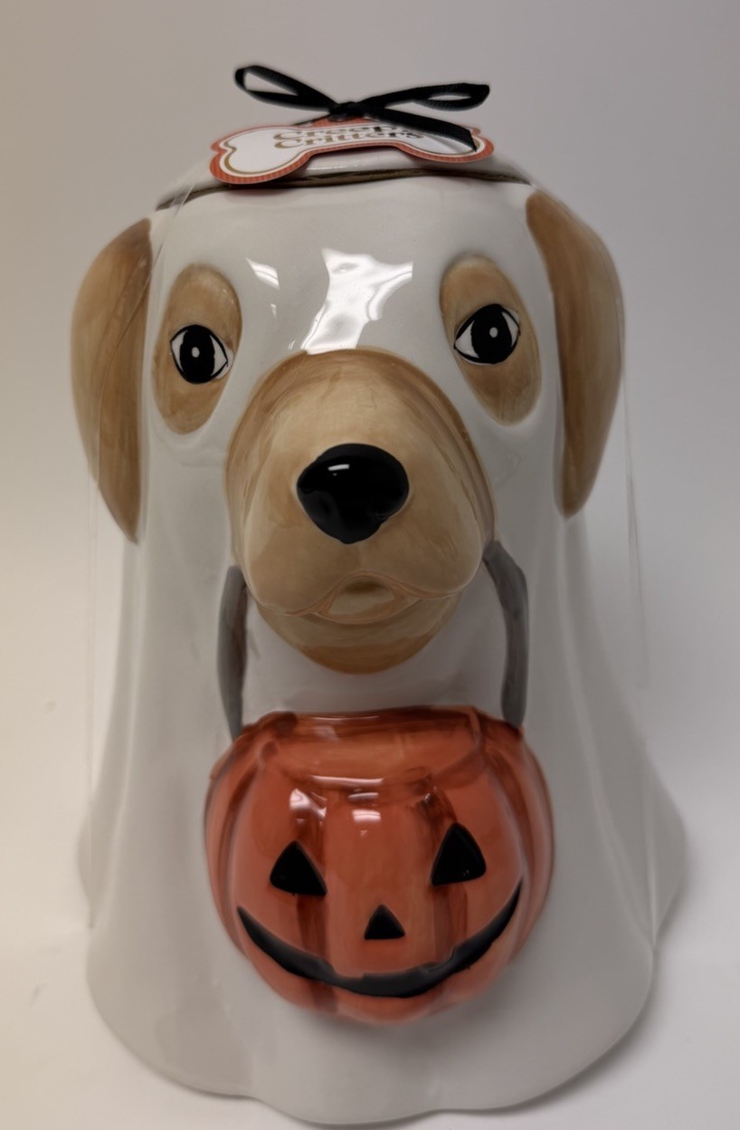 Creepy Critters Ghost Dog Ceramic Cookie Jar NEW Creepy Critters Ghost Dog Ceramic Cookie Jar NEW