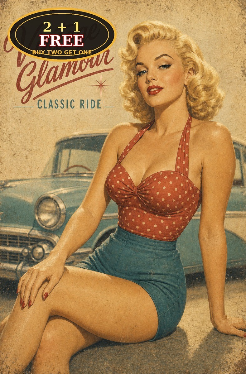 Classic Hollywood Actress Retro Photo Portrait Metal Tin Sign 8x12