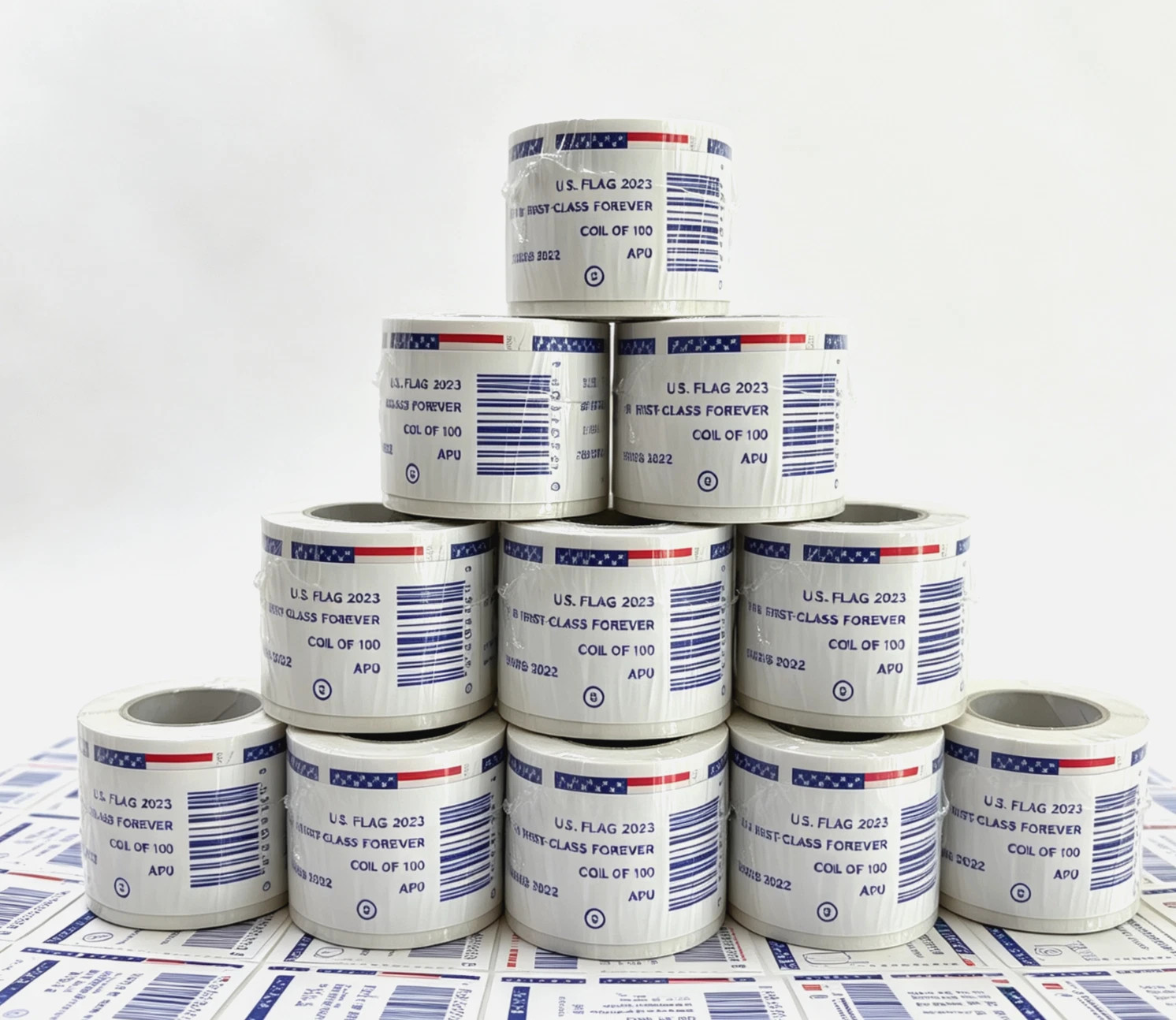 30 Roll Of 100 2023 U.S. Flag First Class US Postage Stamps 3000PCS New-- 30 Roll Of 100 2023 U.S. Flag First Class US Postage Stamps 3000PCS New--