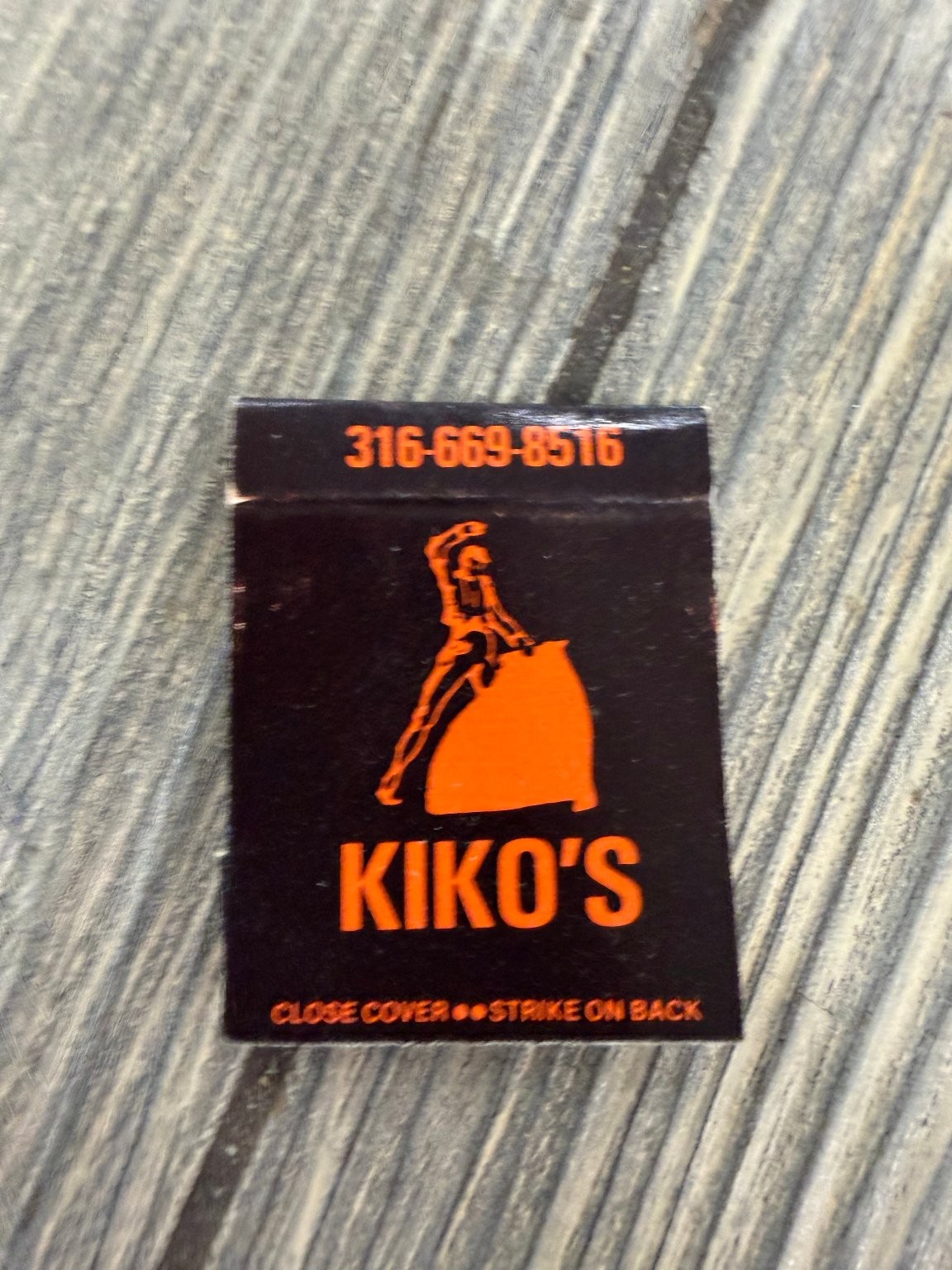 KIKO'S Mexican Restaurant Hutchinson KS Vintage Bullfighter Art Standard Size KIKO'S Mexican Restaurant Hutchinson KS Vintage Bullfighter Art Standard Size