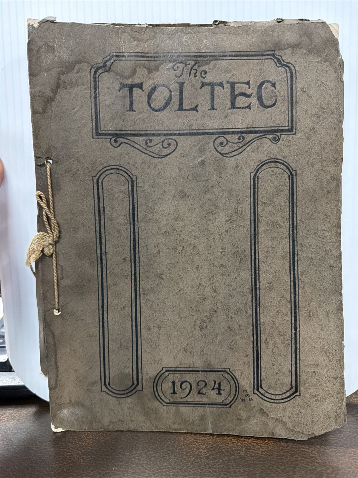 VINTAGE RARE - 1924 THE TOLTEC Durango High School Yearbook Durango, Colorado