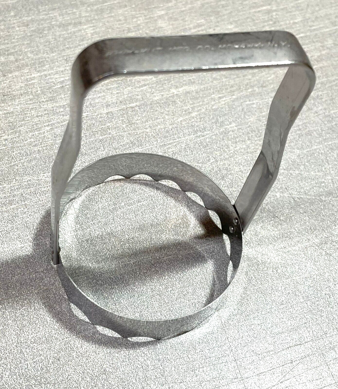 Vintage Kwik-Kut Tooth Edge Biscuit Dough Meat Cutter Sharp Clean Mohawk NY