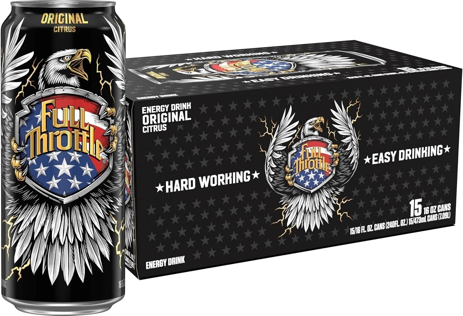 Full Throttle Citrus: Hard-Working Energy Drink. 16 Fl oz (Pack of 15) Full Throttle Citrus: Hard-Working Energy Drink. 16 Fl oz (Pack of 15)
