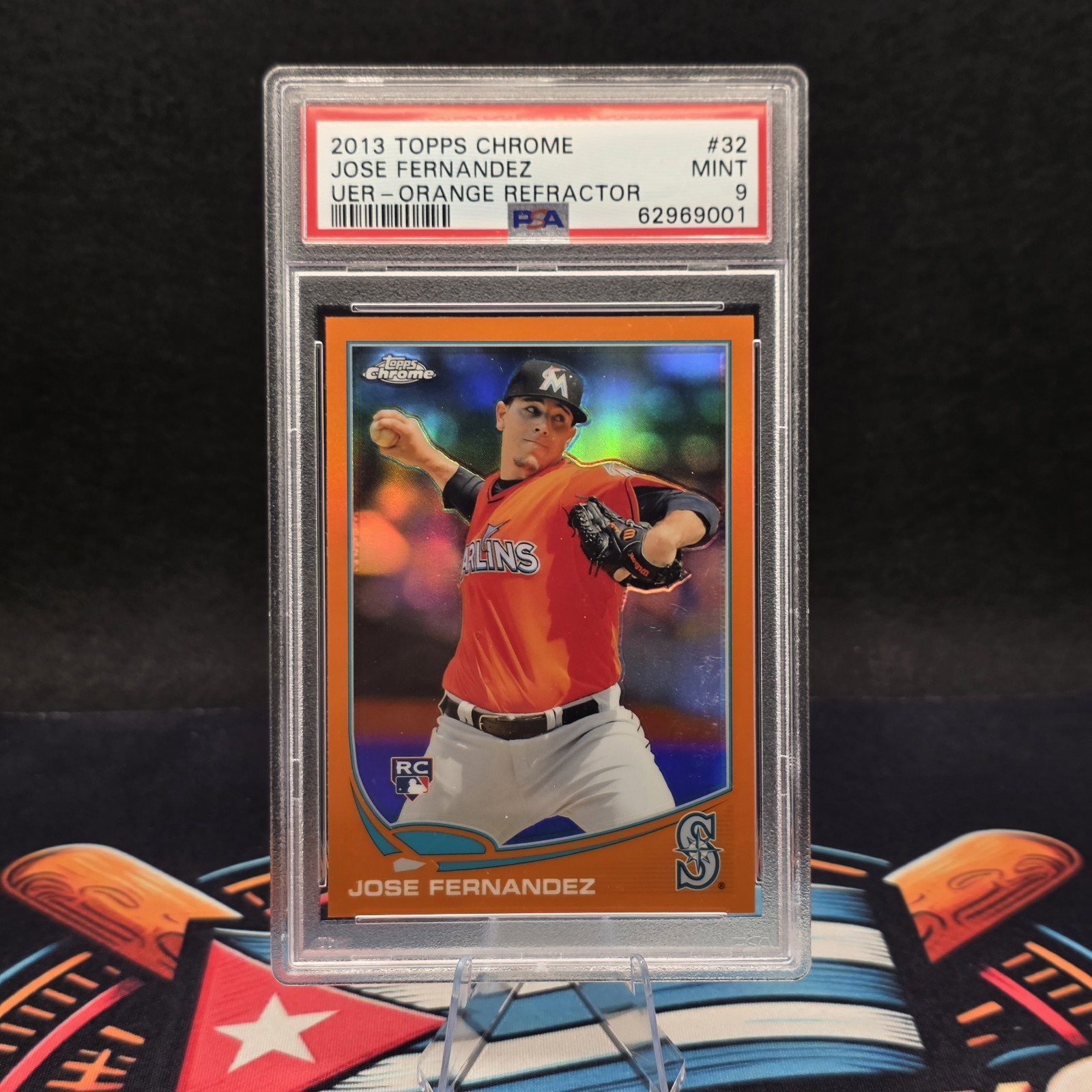 2013 Topps Chrome - Jose Fernandez #32 Orange Refractor (RC) Rookie 2013 Topps Chrome - Jose Fernandez #32 Orange Refractor (RC) Rookie