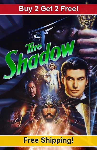 The Shadow 1994-01 11x17 Movie TV Show Poster Buy 2 Get 2 Free 