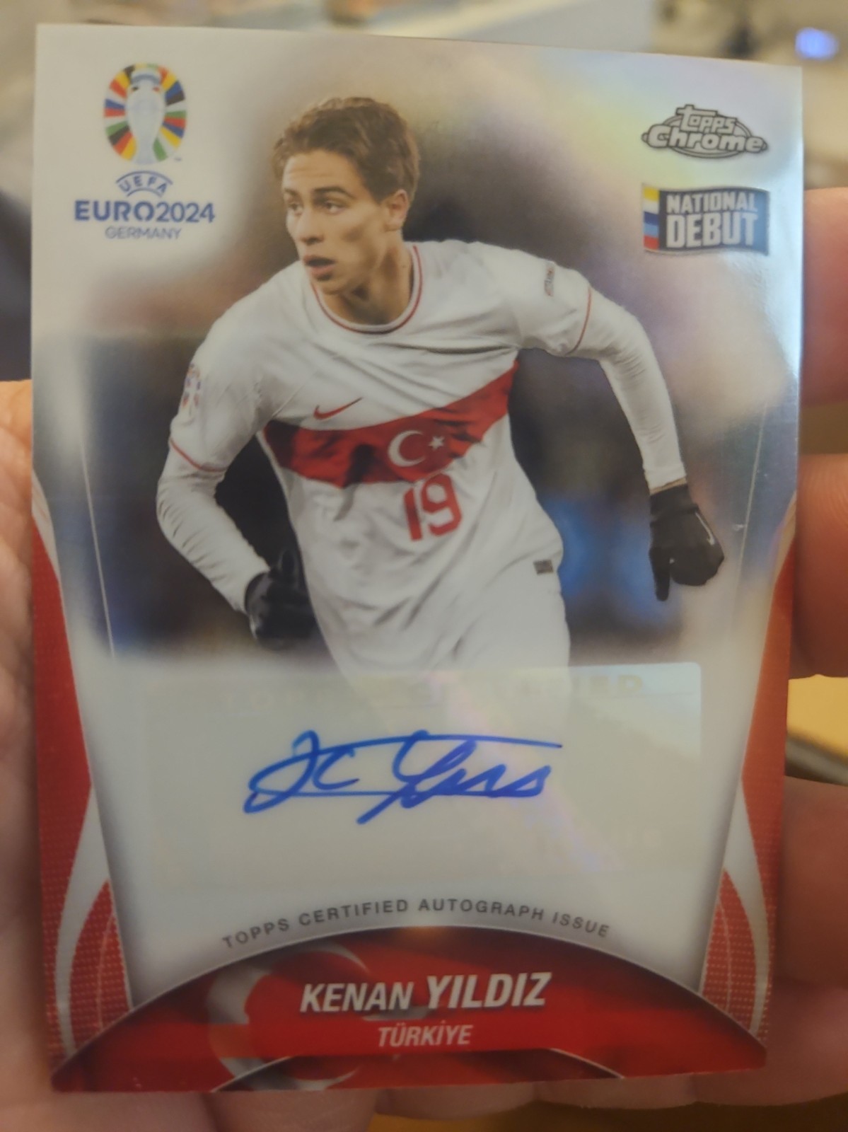 Kenan Yildiz Autograph Juventus National Debut Topps Chrome Kenan Yildiz Autograph Juventus National Debut Topps Chrome