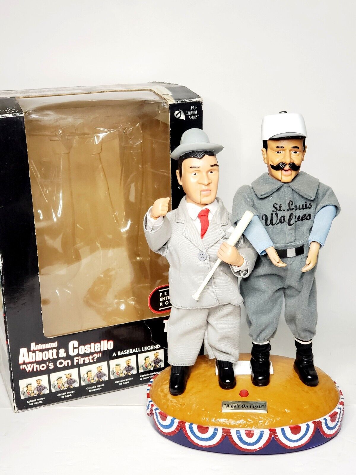 2002 Abbott & Costello Who\'s On First-Animated Talking Figures/Baseball Comedy
