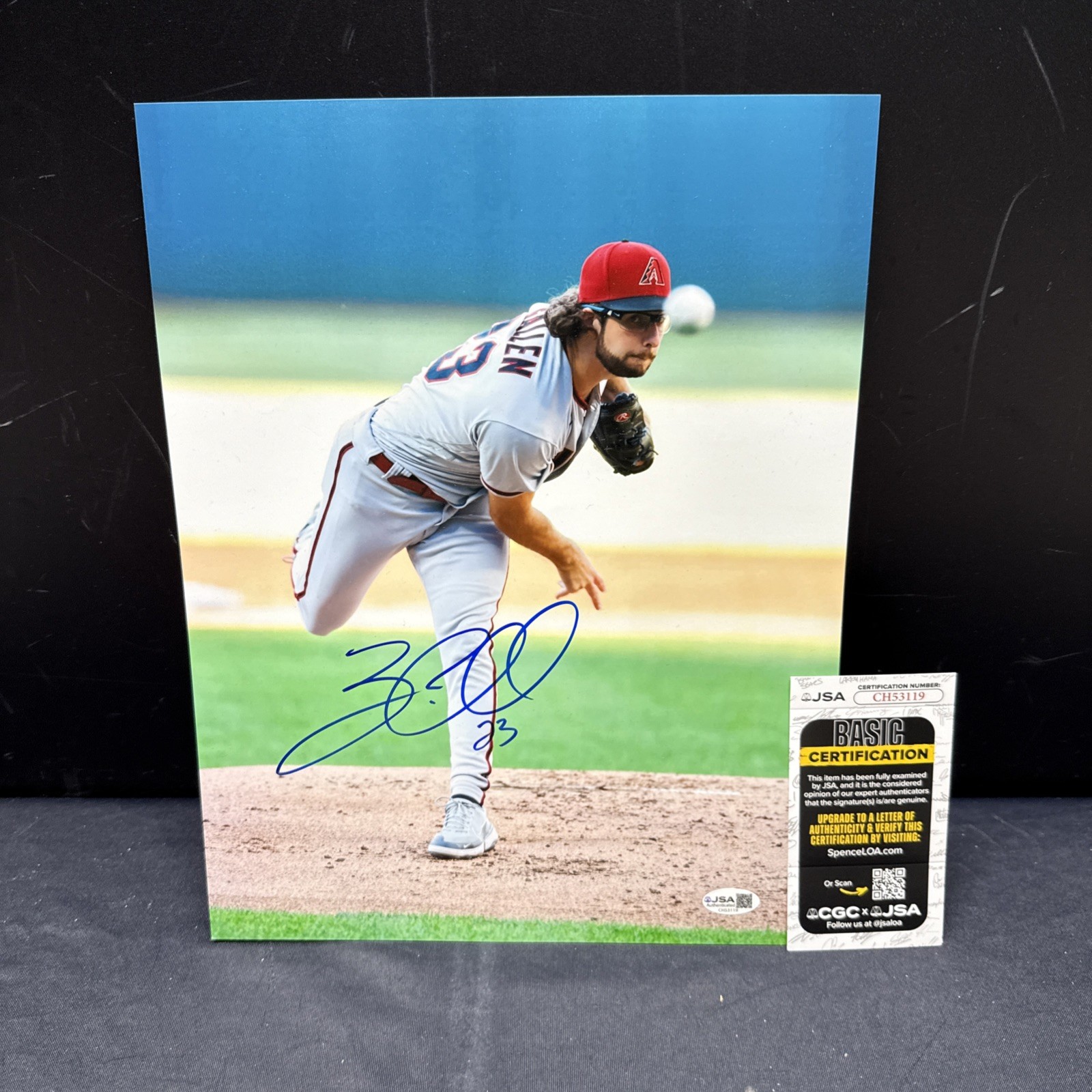 Zac Gallen Autographed Arizona Diamondbacks 11x14 Photo Signed JSA COA Zac Gallen Autographed Arizona Diamondbacks 11x14 Photo Signed JSA COA
