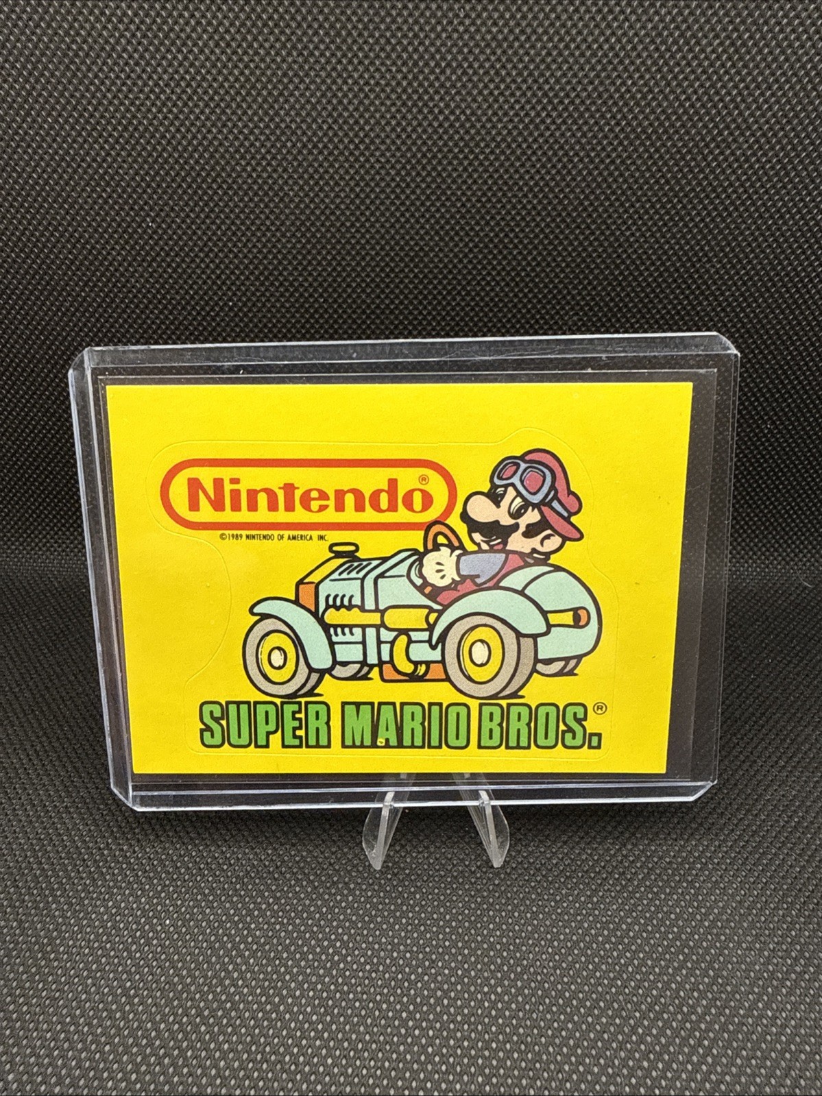 1989 Topps Nintendo Super Mario Bros. #33 Rookie Sticker Card Mario Kart Mint 1989 Topps Nintendo Super Mario Bros. #33 Rookie Sticker Card Mario Kart Mint