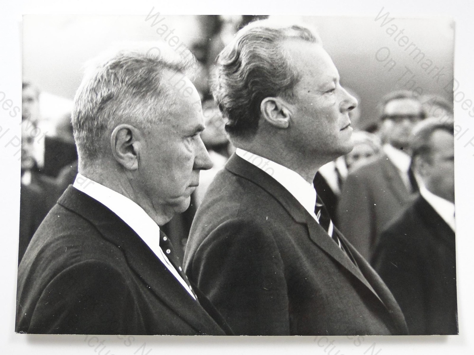 Willy Brandt Alexei Kosygin Soviet West Germany Treaty 1970 VTG Press Photo