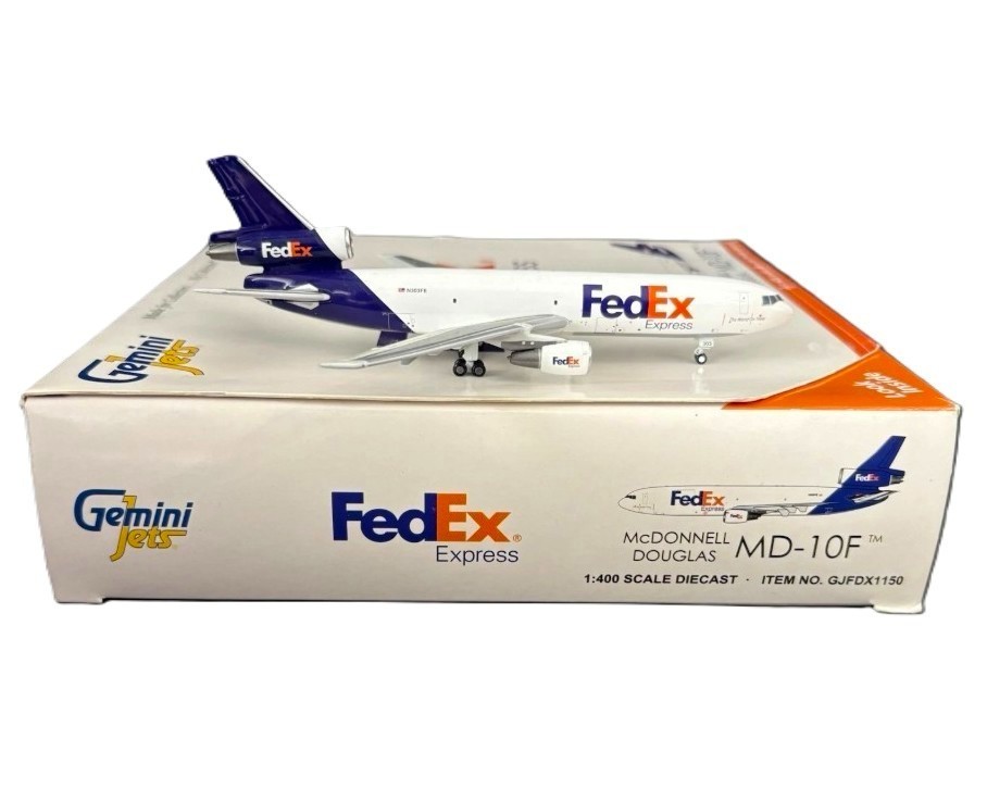 Gemini Jets GJFDX1150 FedEx McDonnell Douglas MD-10F N383FE Diecast 1/400 Model Gemini Jets GJFDX1150 FedEx McDonnell Douglas MD-10F N383FE Diecast 1/400 Model