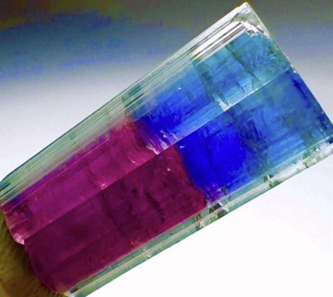 Spectacular Glassy Colorful Tourmaline Crystal Natural Raw Rough Rare Specimen