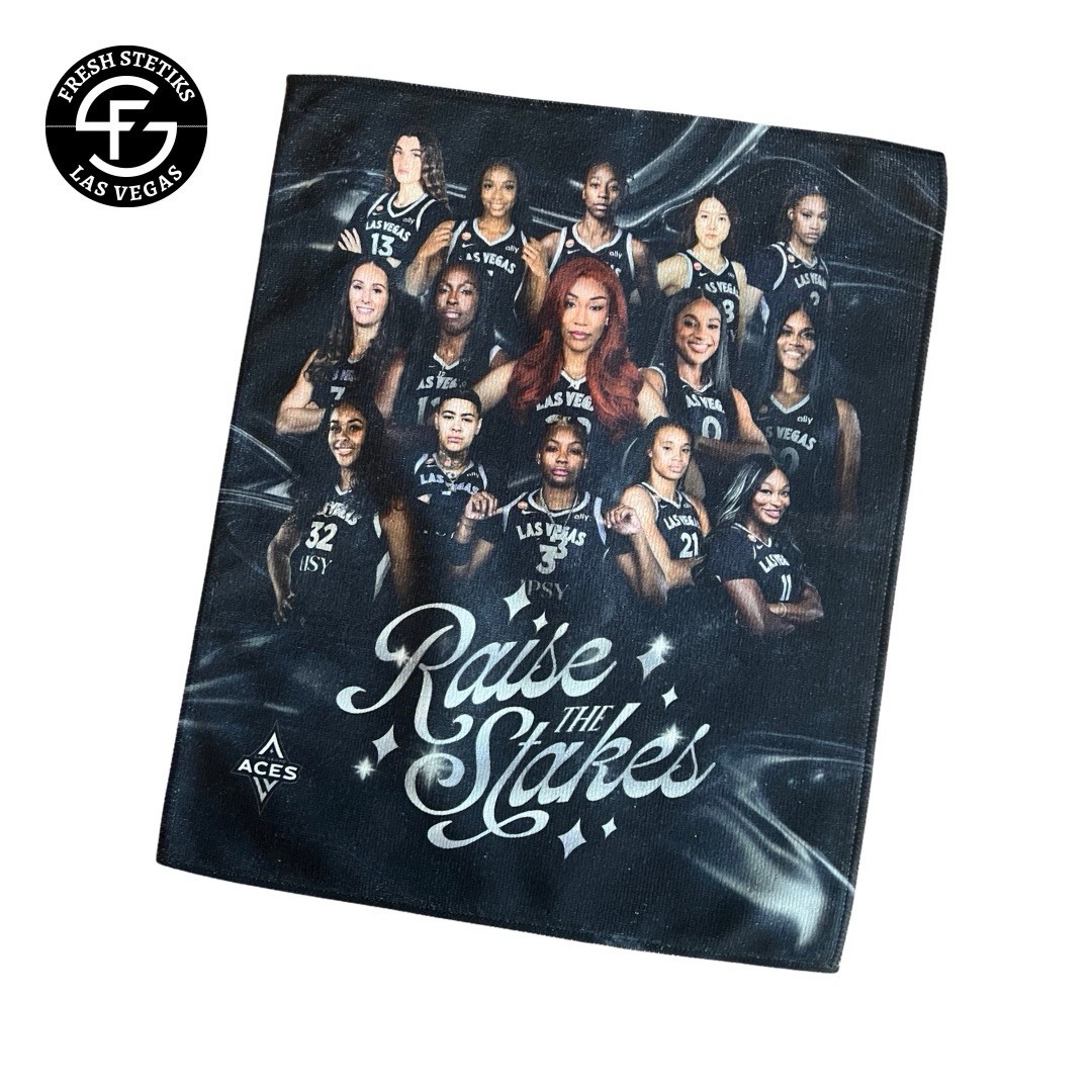 Las Vegas Aces Raise The Stakes Rally Towel vs Indiana Fever Game 3 Playoffs Las Vegas Aces Raise The Stakes Rally Towel vs Indiana Fever Game 3 Playoffs