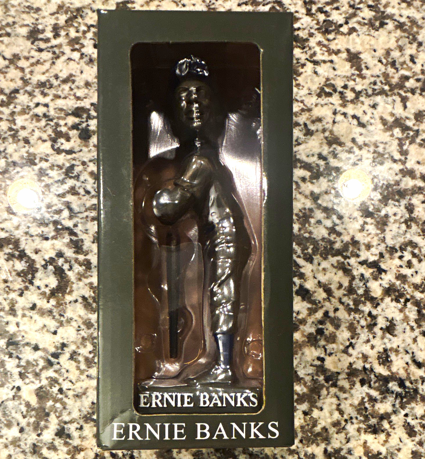 BDA Sports Ernie Banks Chicago Cubs Silver Metal Figure HOF Wintrust 2023 8+ BDA Sports Ernie Banks Chicago Cubs Silver Metal Figure HOF Wintrust 2023 8+