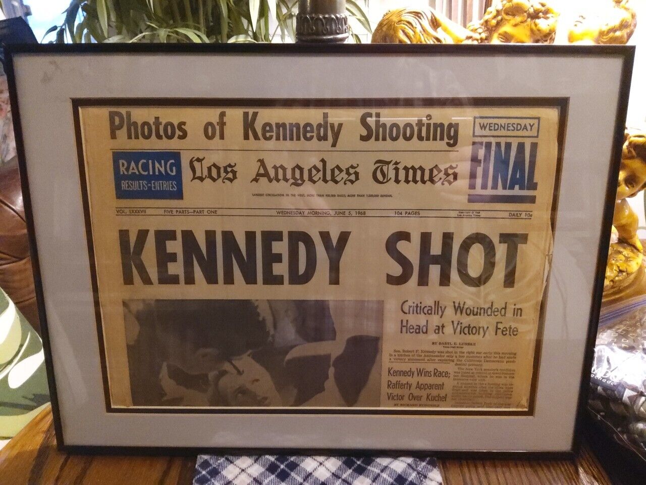 1968 Los Angeles Times Photos Of Kennedy Shooting
