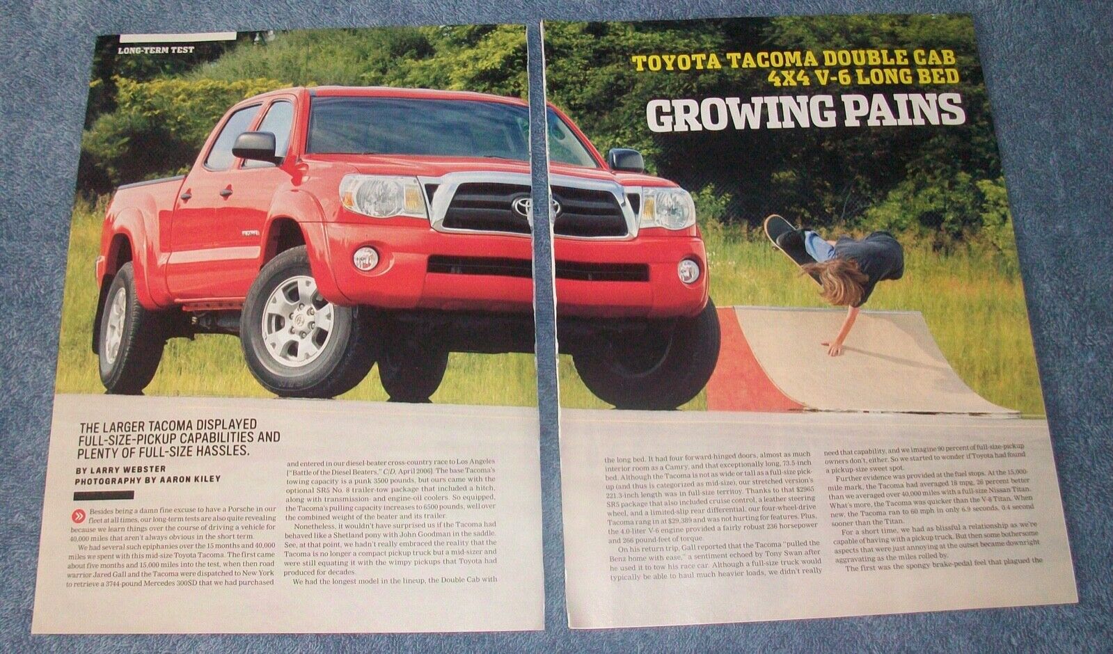 2005 Toyota Tacoma Doble Cab 4x4 V6 Long Bed Long-Term Test Info Article