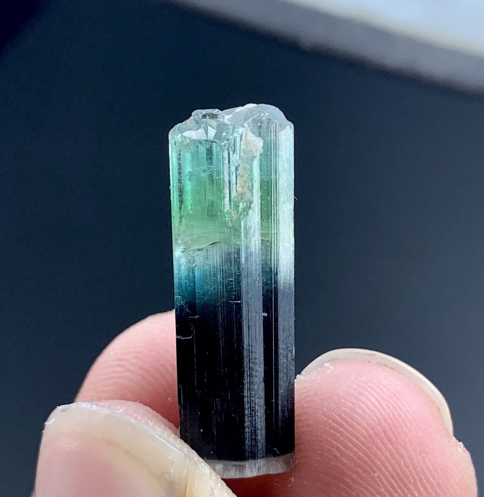 13 Cts Bi Color Tourmaline Crystals Bunch With Specimen From Afghanistan.