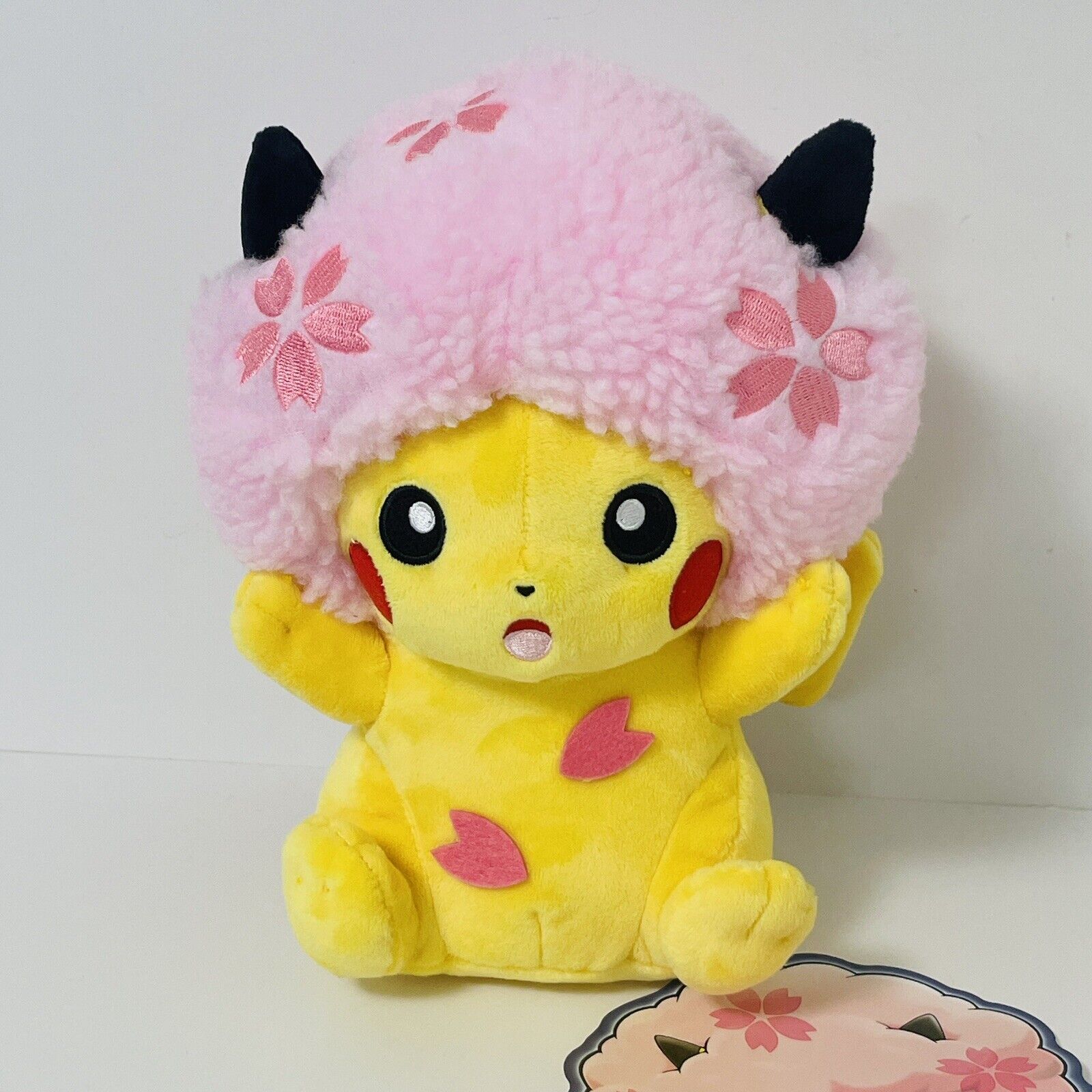 Pokemon Plush Pikachu Sakura Afro Stuffed Toy Pokemon Center Tokyo DX Japan