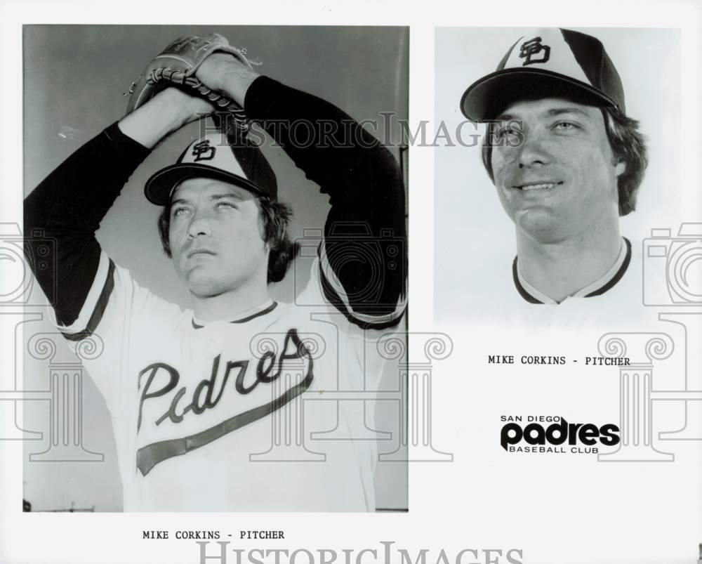 Press Photo San Diego Padres Baseball Player Mike Corkins - lrs28368