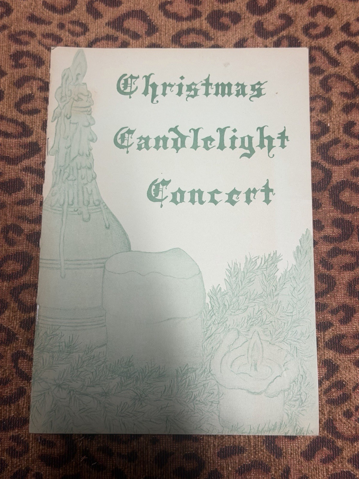 1968 Millersville State College Christmas Candlelight Concert Program PA Choir