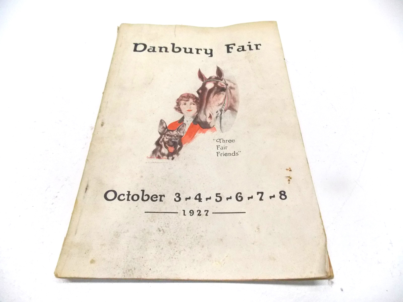 VINTAGE RARE 1922 DANBURY FAIR PROGRAM BROCHURE CONNECTICUT VINTAGE RARE 1922 DANBURY FAIR PROGRAM BROCHURE CONNECTICUT