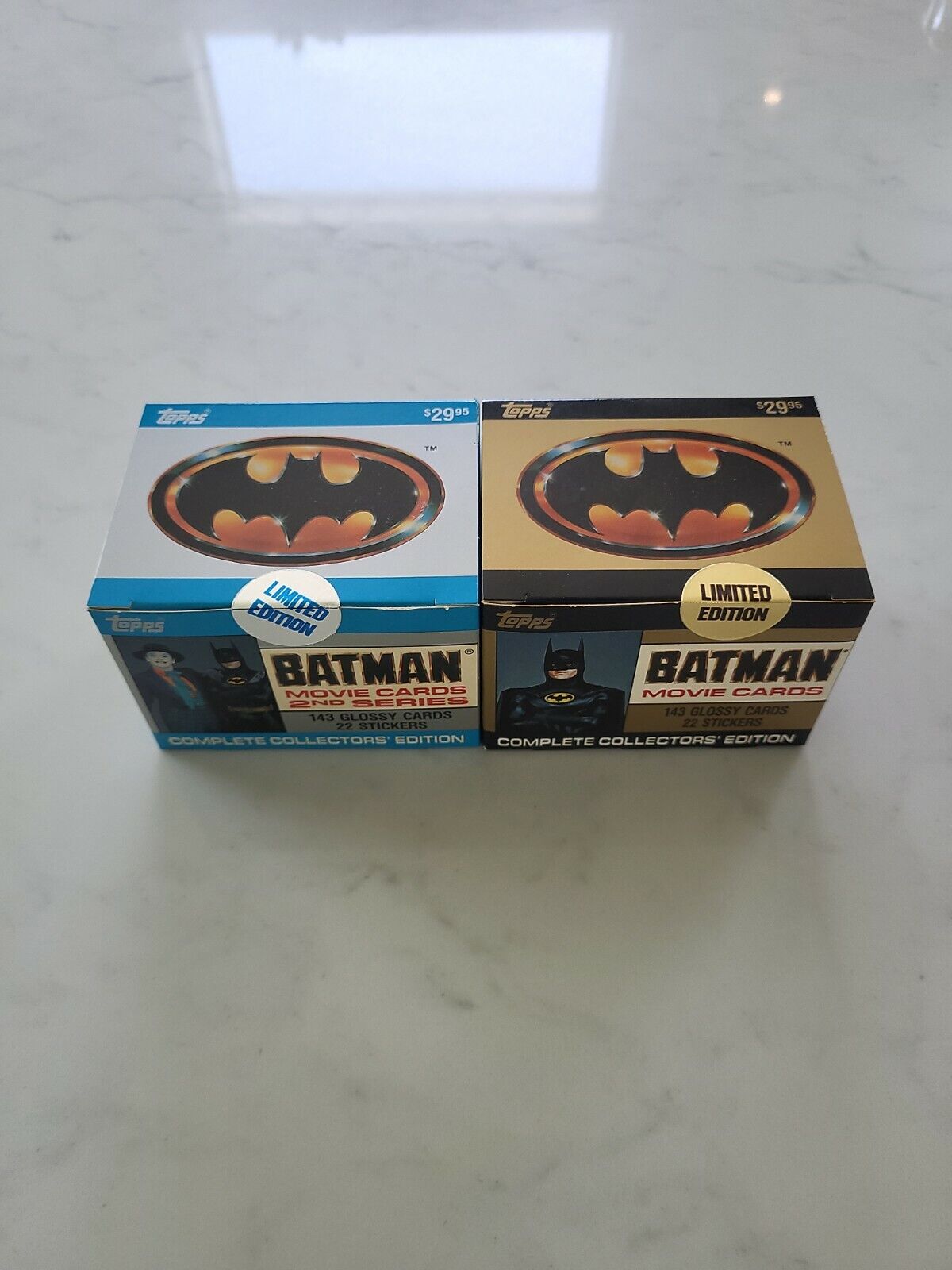 Lot 1989 Topps Batman Movie Trading Card Sealed Complete Set Box 1 & 2 Vtg