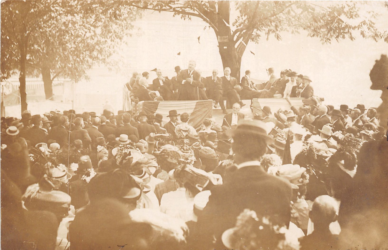 J56/ St Clairsville Ohio RPPC Postcard c1910 Woodrow Wilson? Freter Bros 197 J56/ St Clairsville Ohio RPPC Postcard c1910 Woodrow Wilson? Freter Bros 197