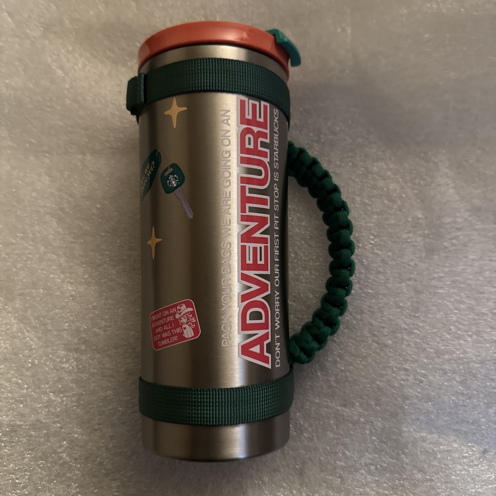 Starbucks Stainless Steel Travel Tumbler 20oz Dandy Worldwide Adventure NEW