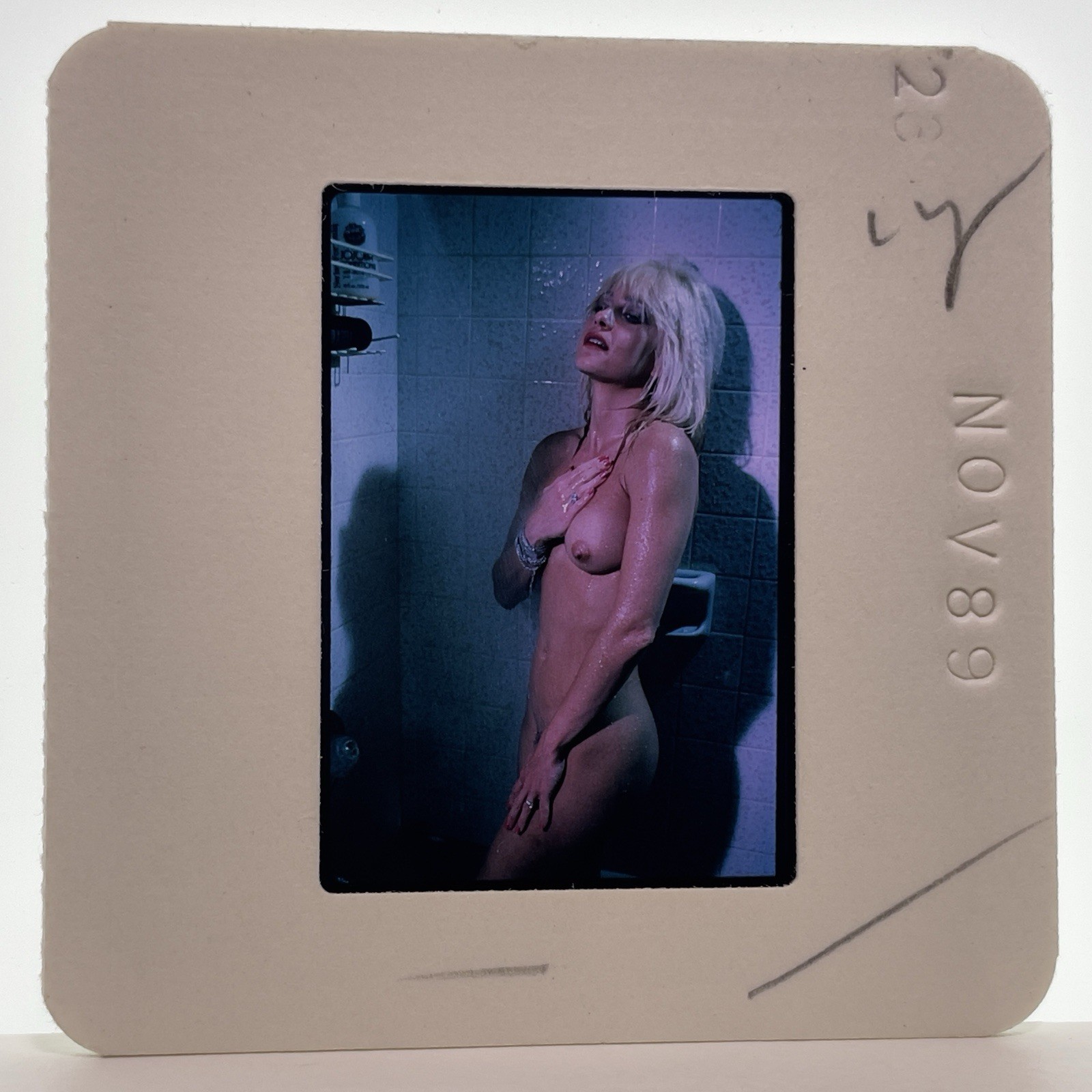 Vintage 35mm Slide Linnea Quigley Horror Movie Scream Queen 80s Publicity #4