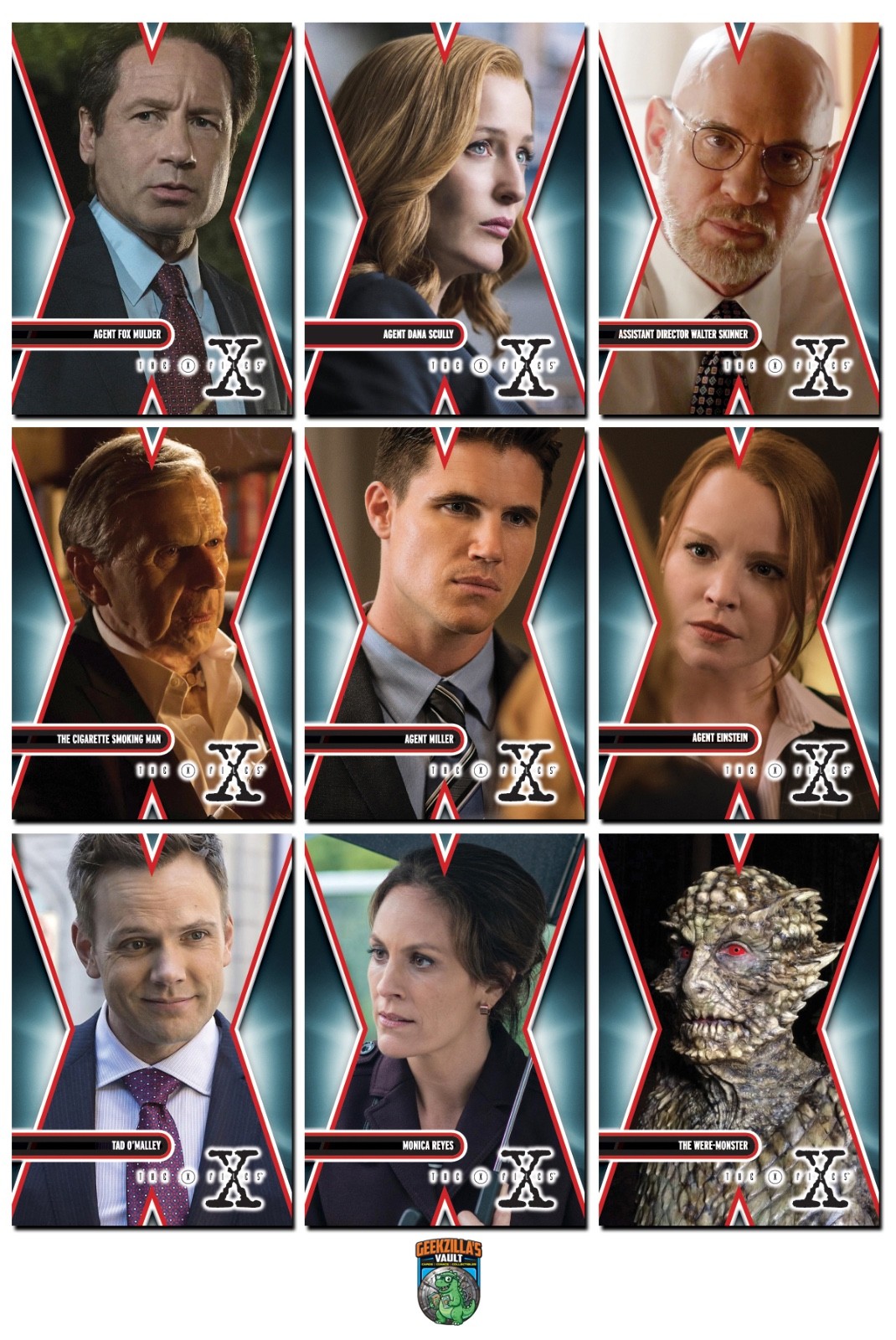 THE X-FILES Season 10 - 10 Card Character Promo Set - Fox Scully Skinner THE X-FILES Season 10 - 10 Card Character Promo Set - Fox Scully Skinner