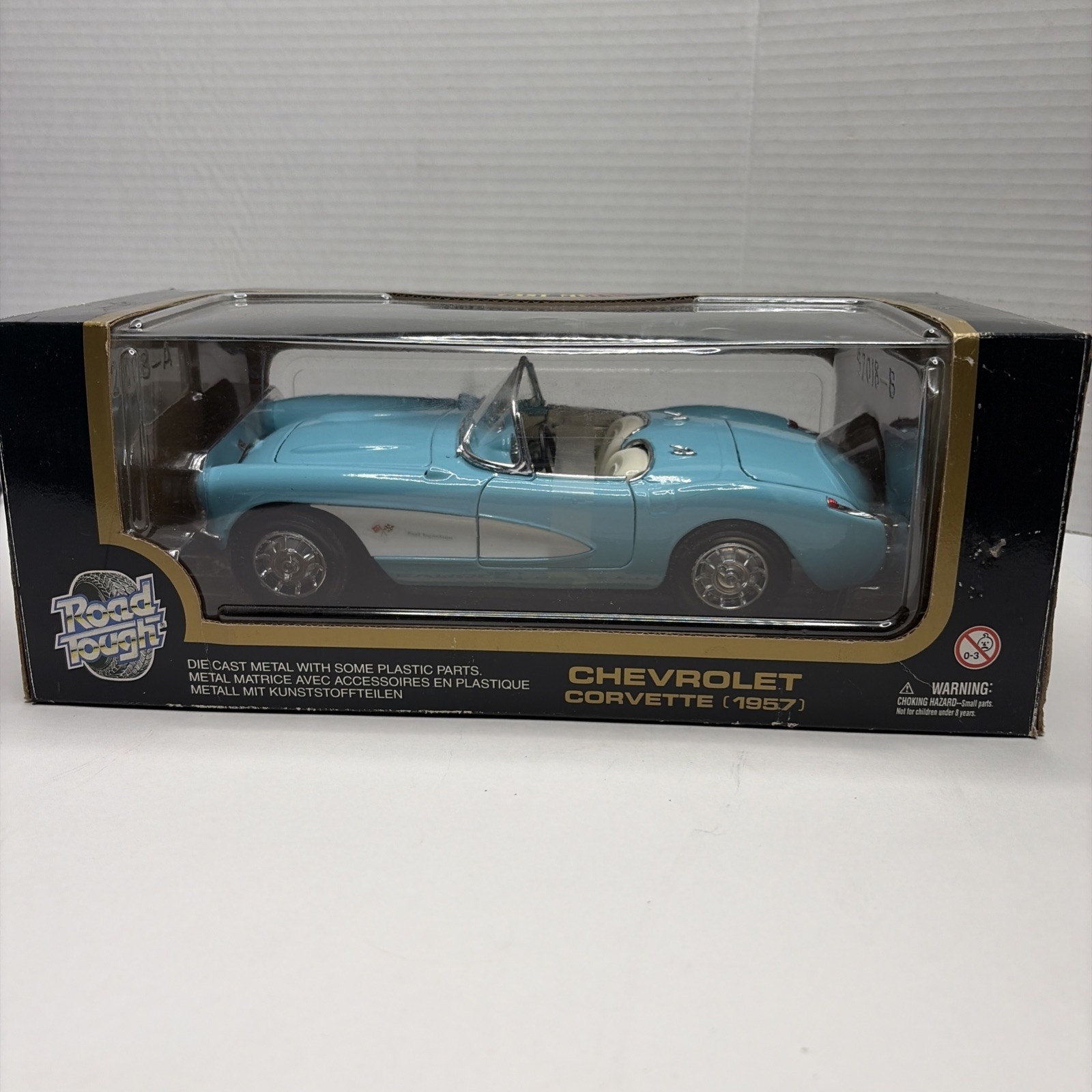 Road Tough Chevrolet Corvette 1957 Model Car 1:18 Scale Vintage New In Box Road Tough Chevrolet Corvette 1957 Model Car 1:18 Scale Vintage New In Box