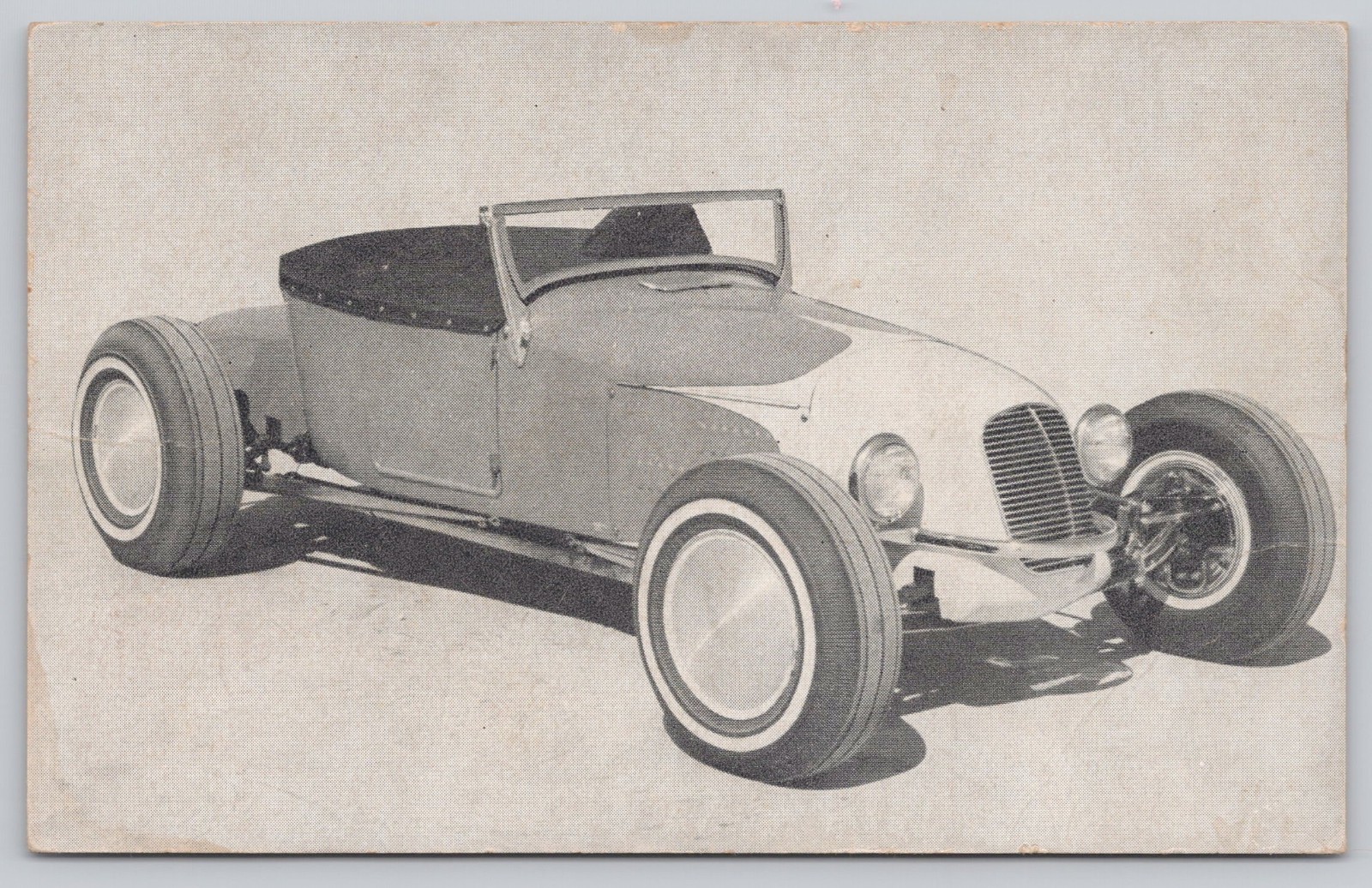 1927 Ford Model T Roadster Hot Rod Flathead V8 Indy Grille Photo Card