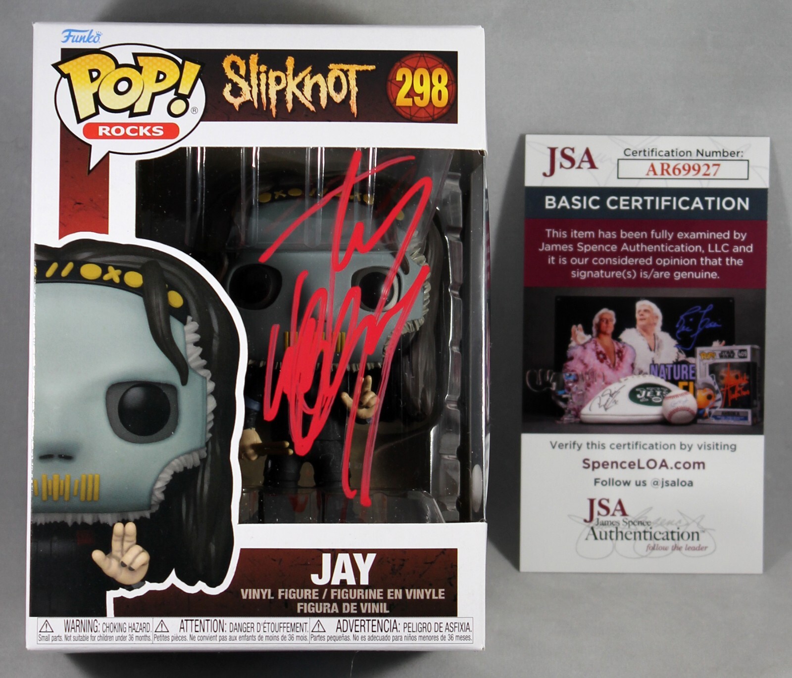 JAY WEINBERG SIGNED SLIPKNOT FUNKO POP FIGURE BAND DRUMMER AUTOGRAPHED +JSA COA
