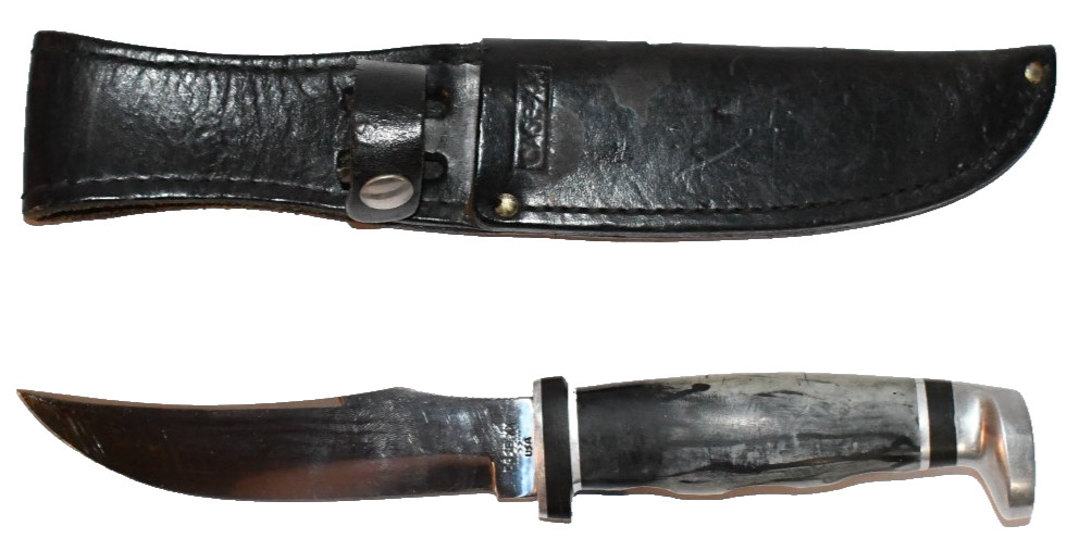 VTG Case XX 223-5 Stainless Steel Fixed Blade Knife w/ Leather Sheath 6 Dot 1974 VTG Case XX 223-5 Stainless Steel Fixed Blade Knife w/ Leather Sheath 6 Dot 1974