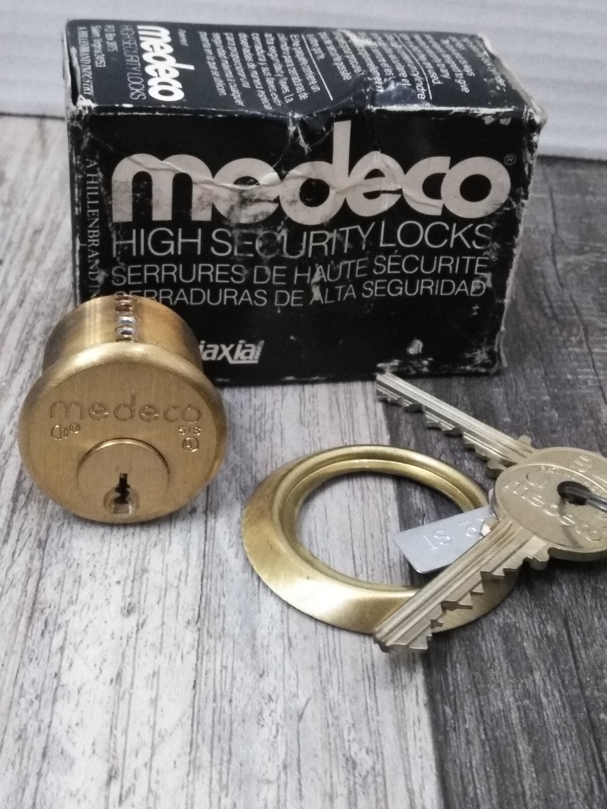 VTG. (1) Medeco 1-1/8 VTG. (1) Medeco 1-1/8