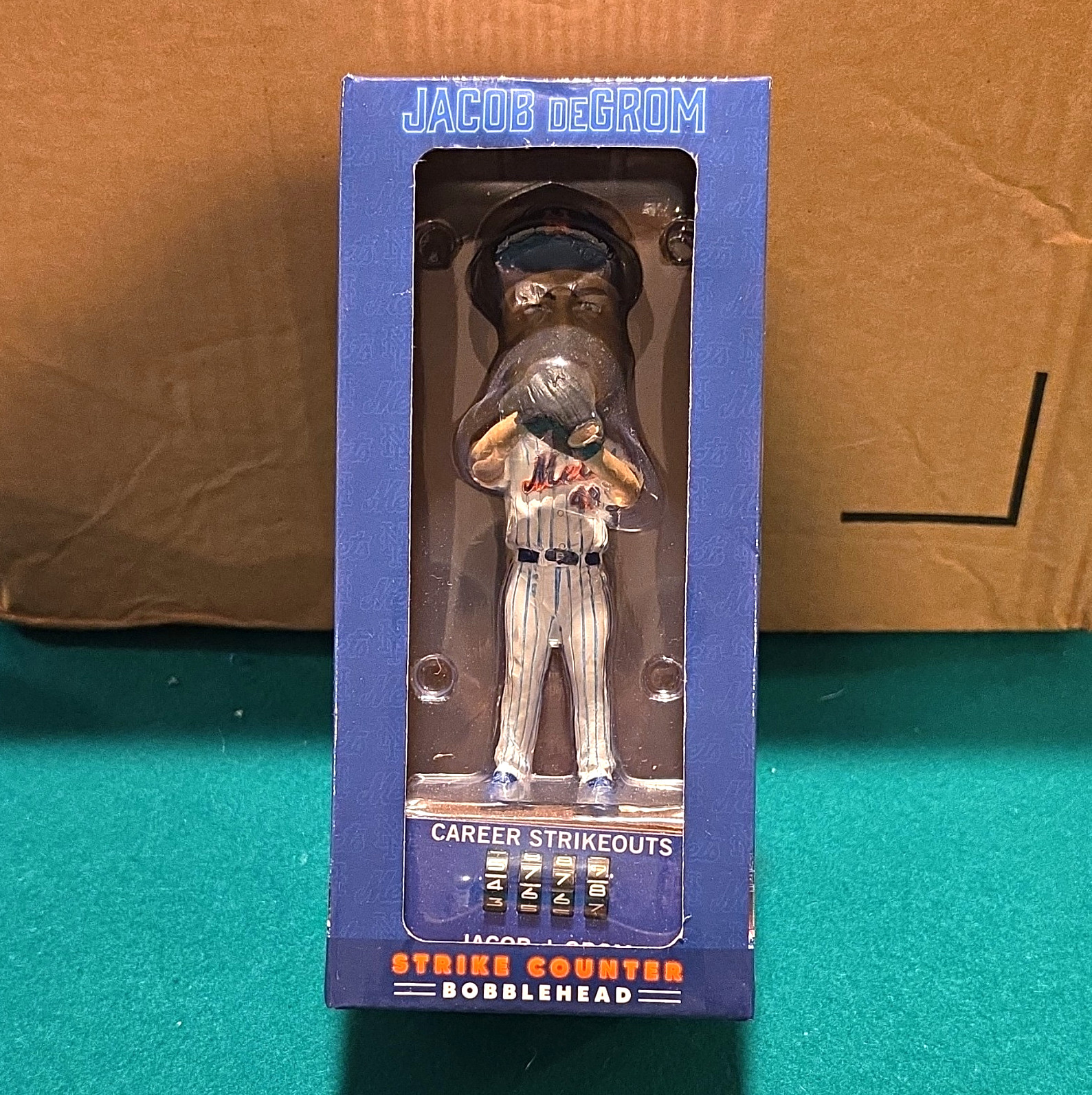 Hyundai Jacob deGrom Strike Counter Bobblehead Connecting Series 1 of 2 Hyundai Jacob deGrom Strike Counter Bobblehead Connecting Series 1 of 2