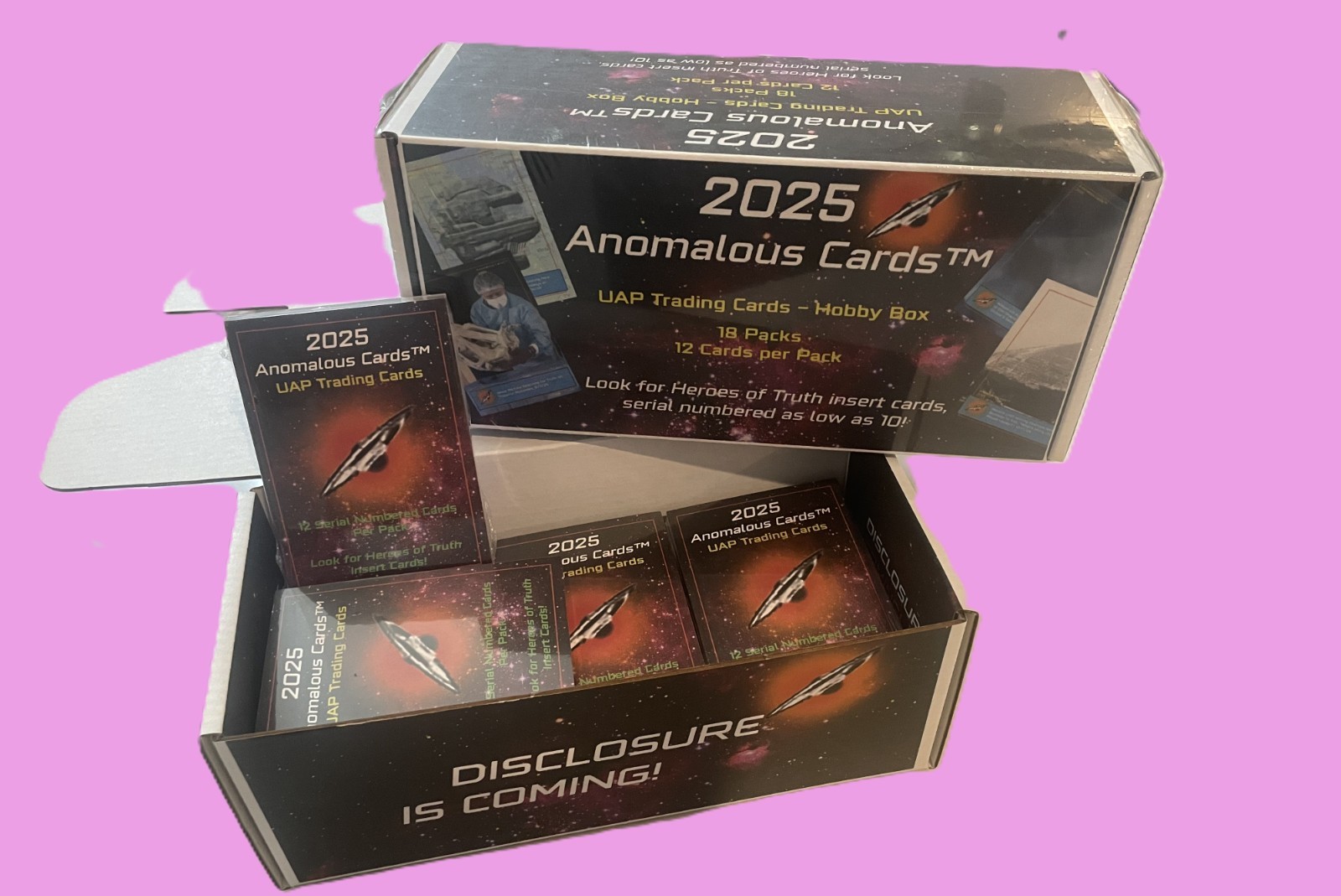 2025 Anomalous Cards Hobby Box - UFO/UAP 18 Packs - Every Card is Serial #'d 2025 Anomalous Cards Hobby Box - UFO/UAP 18 Packs - Every Card is Serial #'d