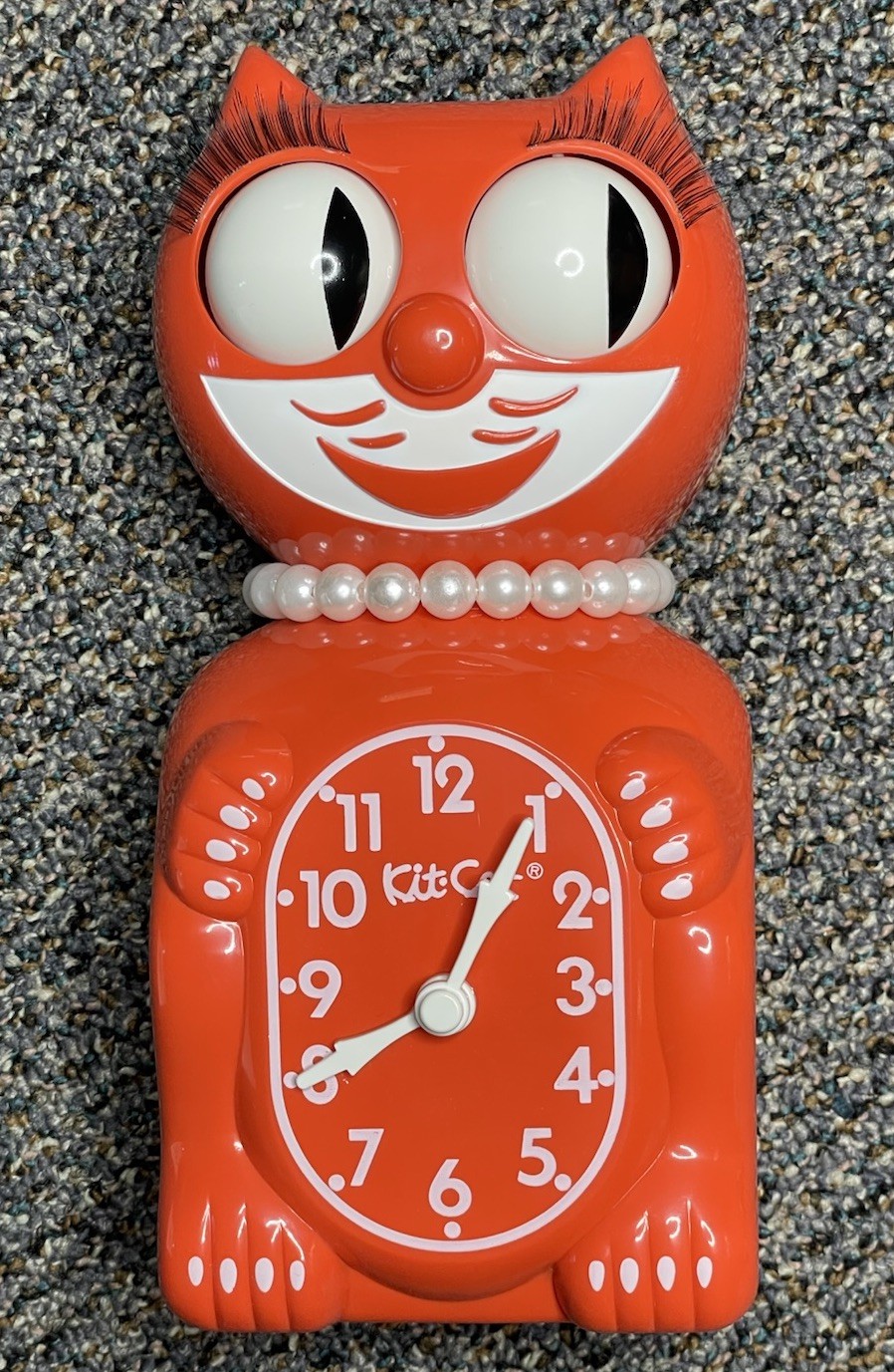 Vintage Tangerine Lady Kit Cat Klock Clock LBC-33 Rare NOS W/ Box B2 Vintage Tangerine Lady Kit Cat Klock Clock LBC-33 Rare NOS W/ Box B2