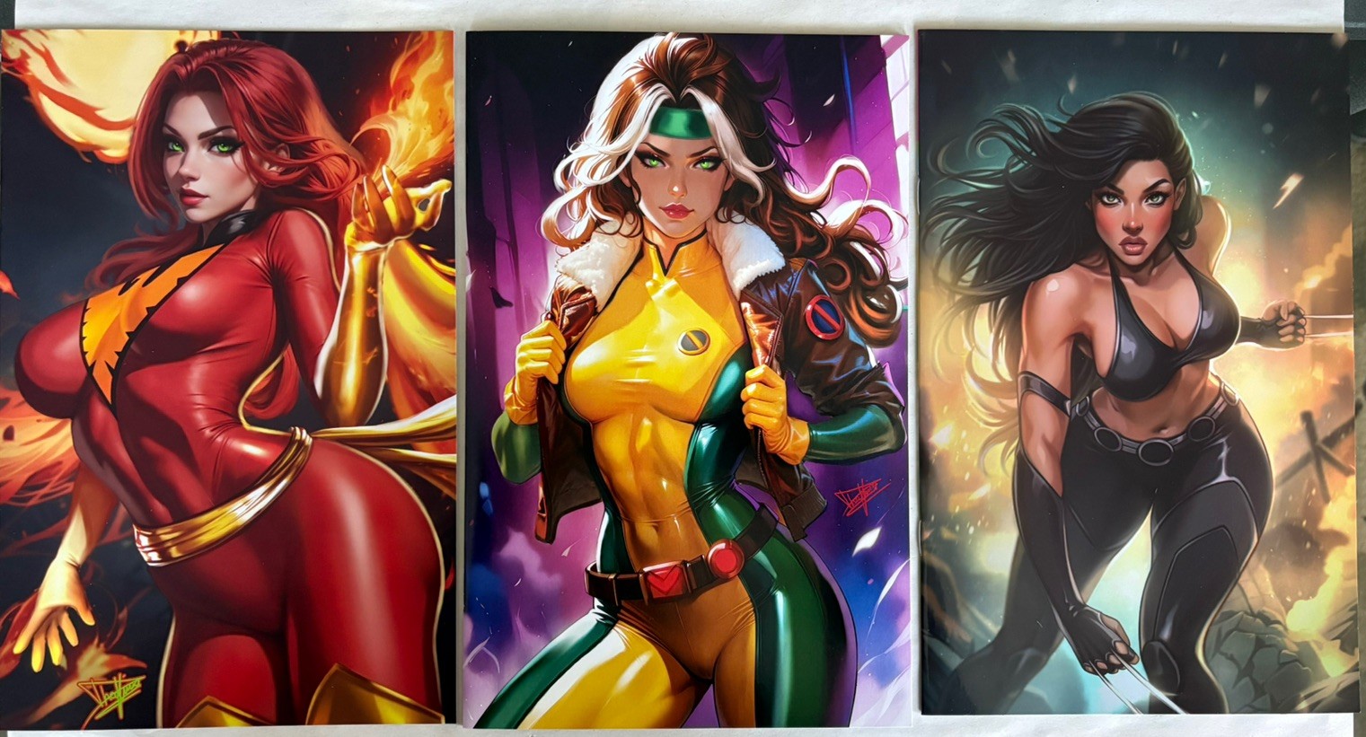 Artist Alley Comics Sketchbook Lot of 3 | X-Men | X-Girls | Phoenix Rogue X-23π₯ Artist Alley Comics Sketchbook Lot of 3 | X-Men | X-Girls | Phoenix Rogue X-23π₯